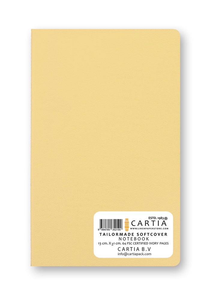 LEATHER SOFTCOVER NOTEBOOK BEIGE