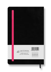 FABRIC HARDCOVER BLANK NOTEBOOK FLAMINGO