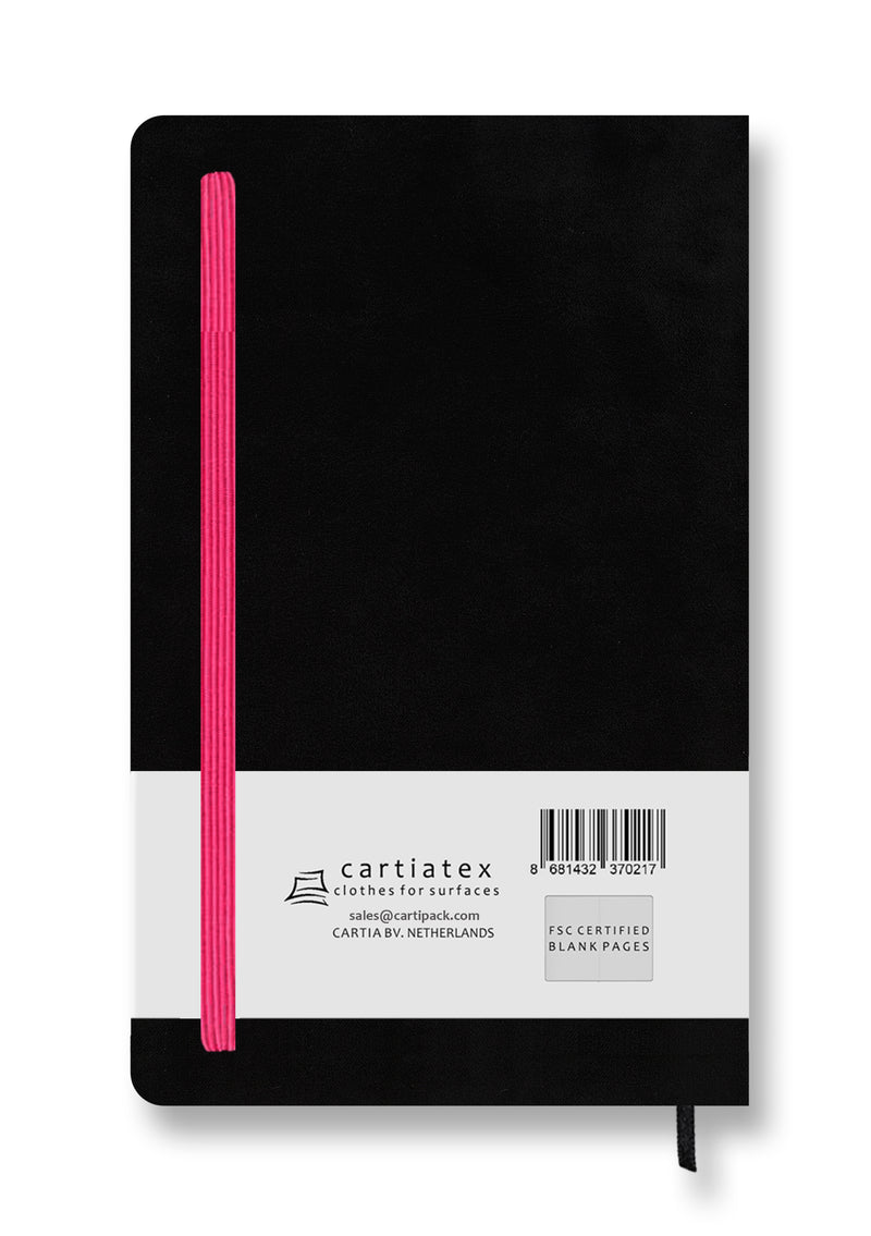 FABRIC HARDCOVER BLANK NOTEBOOK FLAMINGO